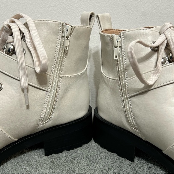 New! Nanette Lepore Irina Jeweled Combat Style Boots - Picture 8 of 15